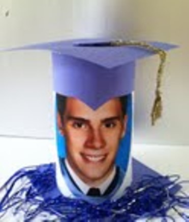 Grad centerpiece from Oatmeal box